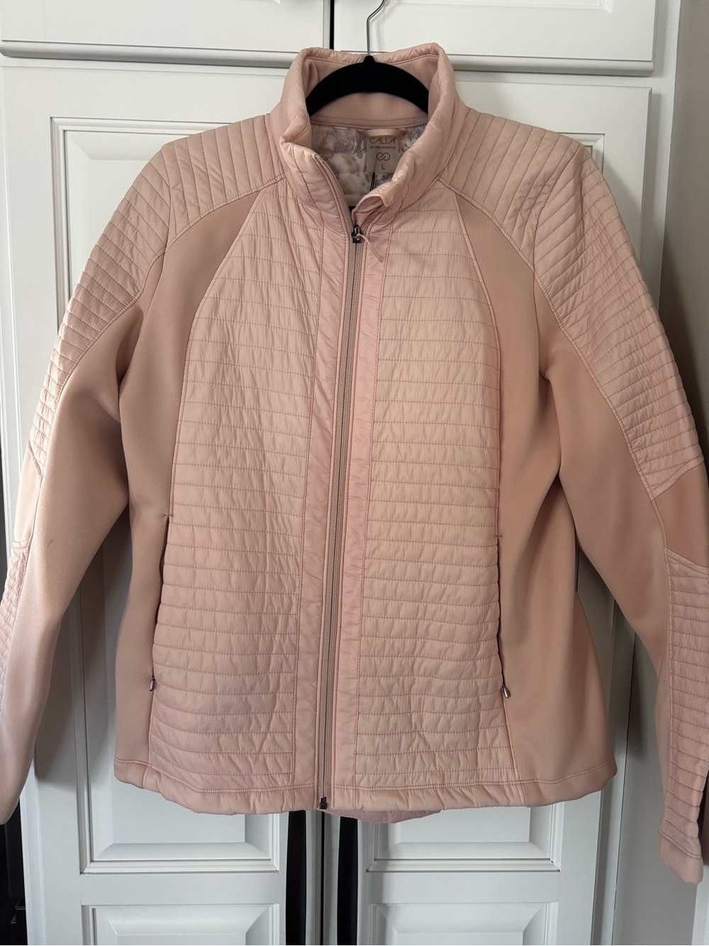 CALIA by Carrie Underwood Light Pink Quilted Puffer Jacket